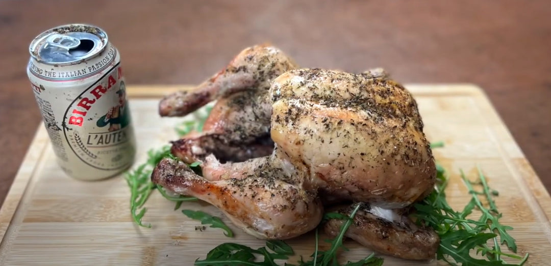 Kamado Cooking Series: Beer Can Chicken