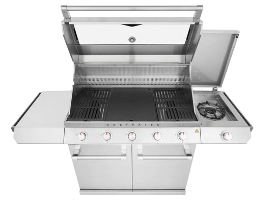 Beefeater 7000 Series Classic 5 Burner BBQ & Side Burner Trolley