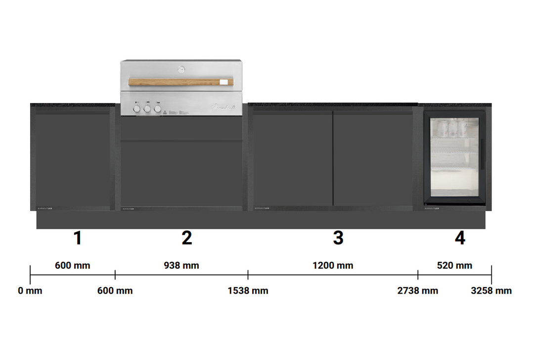 Burnout Lux 'Dawn' Modular Outdoor Kitchen