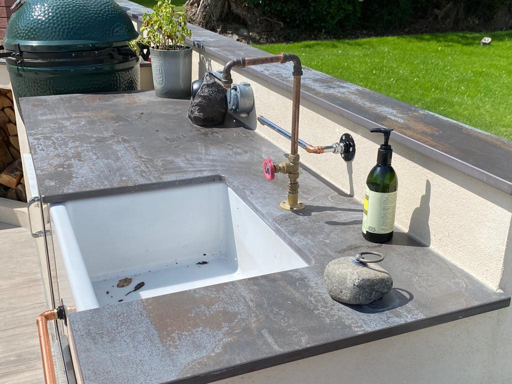 Outdoor kitchen worktops