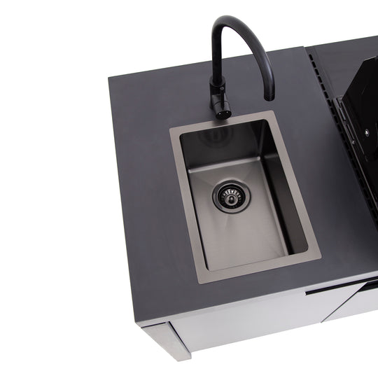Beefeater Cabinex ODK 4 Burner Premium Pack c/w 3000E BBQ & Fridge