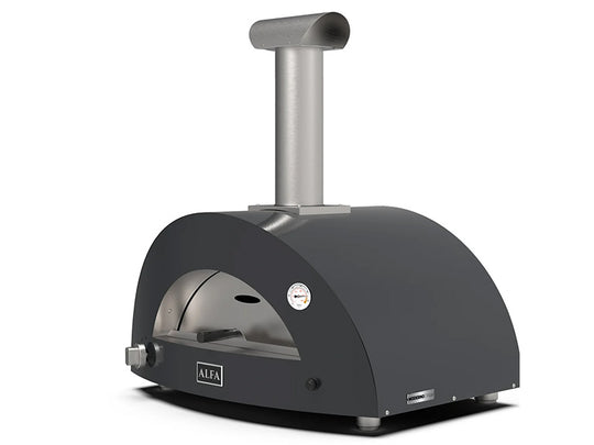 Alfa Forni Moderno 2 Pizze Ardesia Gray Hybrid