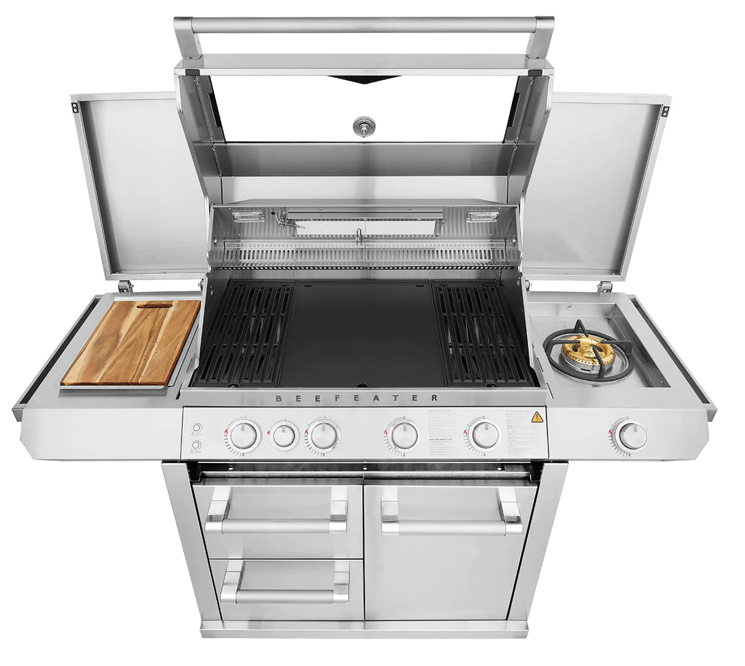 Beefeater 7000 Series Premium 4 Burner BBQ & Side Burner Trolley