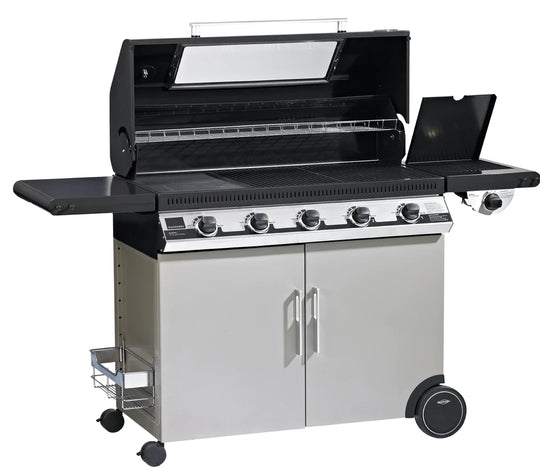 Beefeater 1100E Series 5 Burner BBQ & Side Burner Trolley