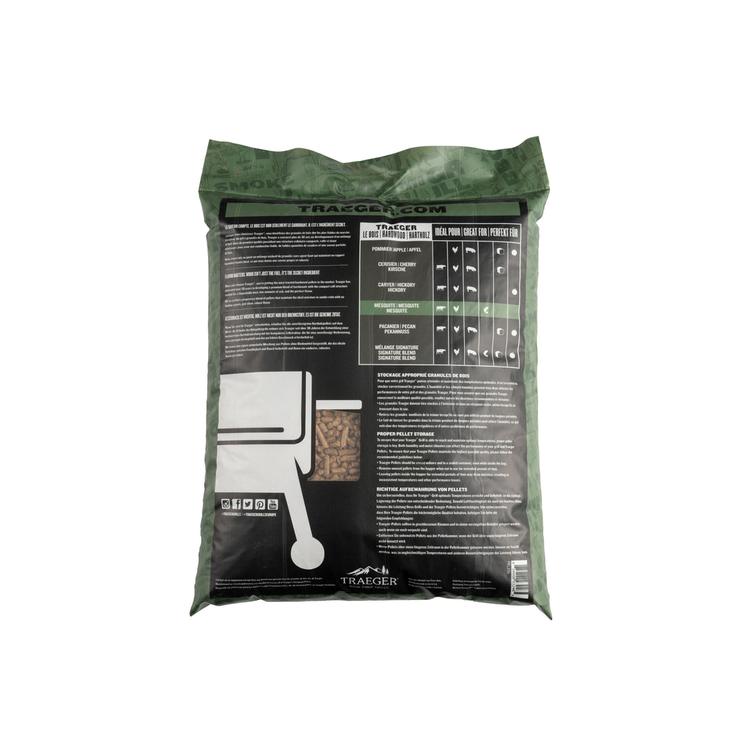 Traeger Multilingual Mesquite Pellets 9 KG Bag