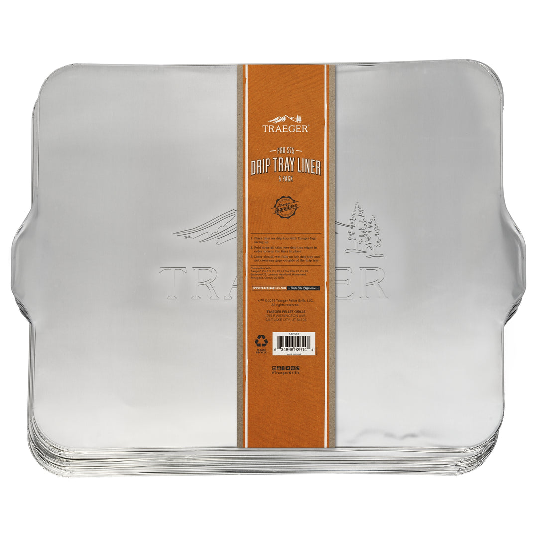 Traeger Drip Tray Liner 5 Pack - PRO 575/22