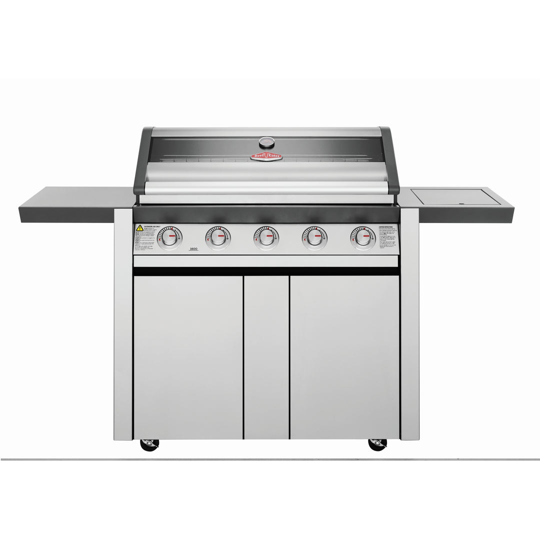 Beefeater 1600S Series - 5 Bnr BBQ & S/Bnr Trolley