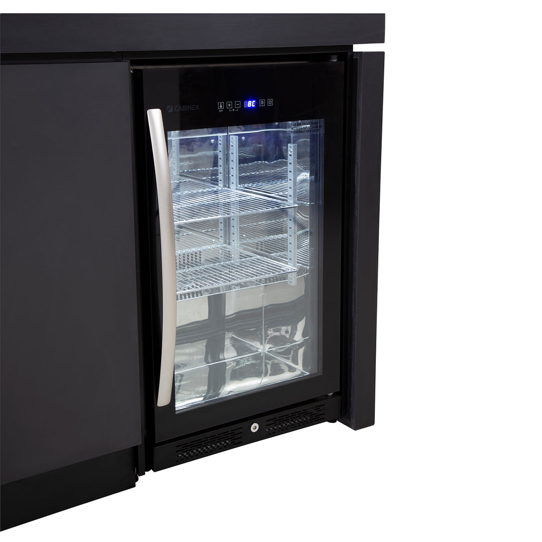 Cabinex Premium Single Door Bar Fridge - Black