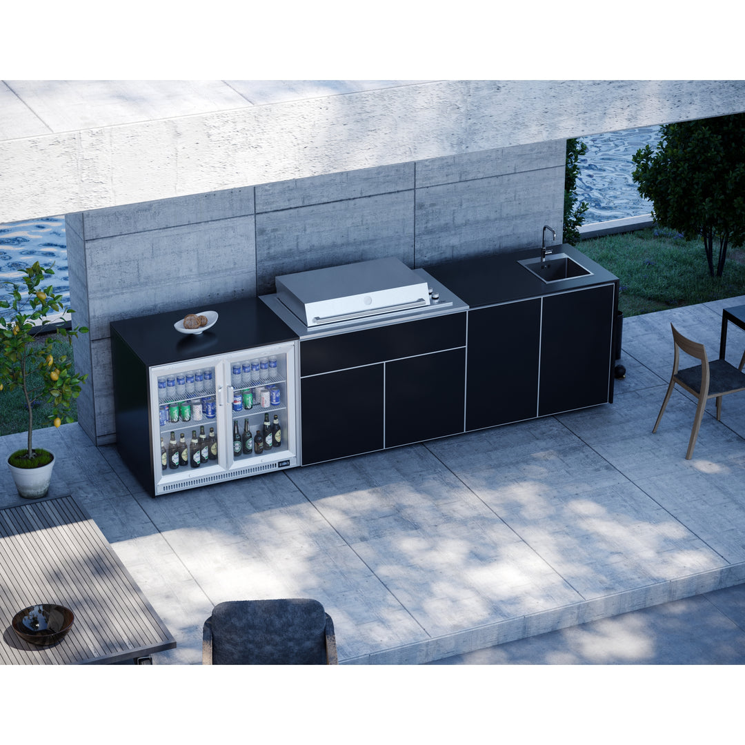 Beefeater FrescoPro Augusta 6 Burner Outdoor Kitchen Black