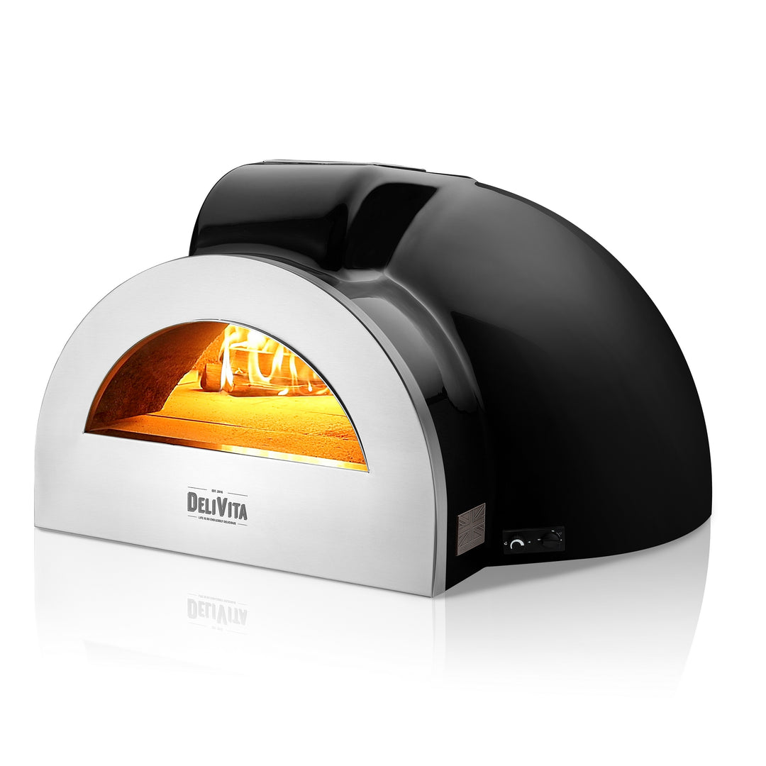 DeliVita Pro Dual Fuel Pizza Oven - Very Black